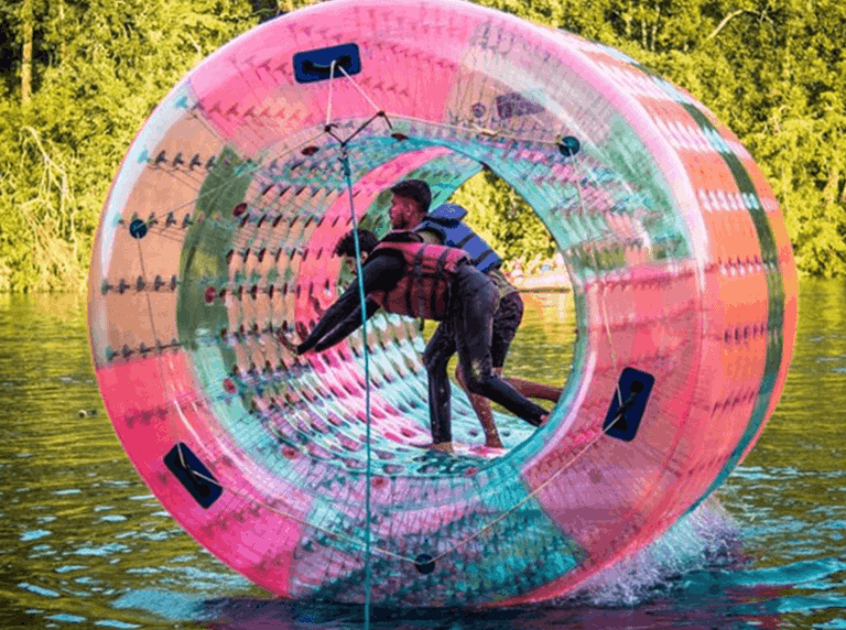 Zorbing ball activity in Dandeli