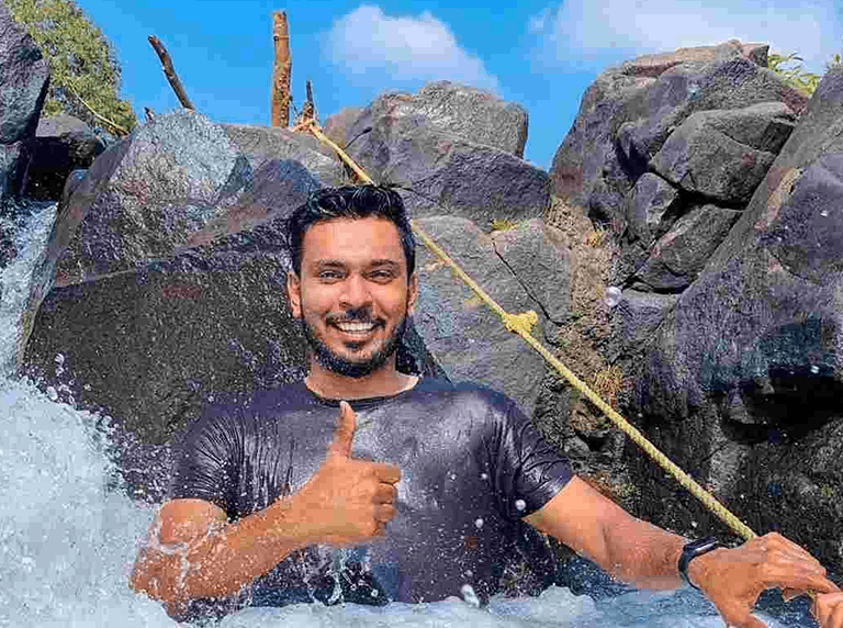 Natural jacuzzi bath in Dandeli